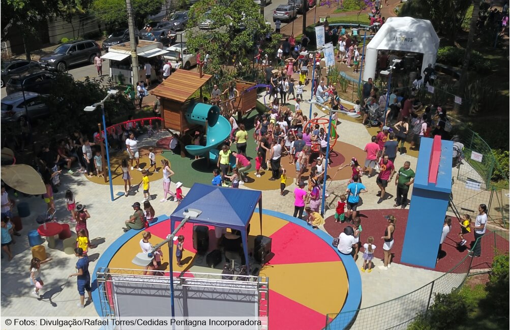 Praça da Criança tem nova atração para a garotada