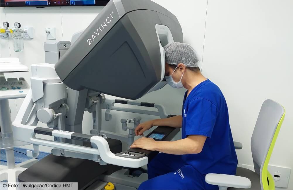Robô da Vinci celebra 1 ano no Hospital Madre Teresa com mais de 500 cirurgias realizadas