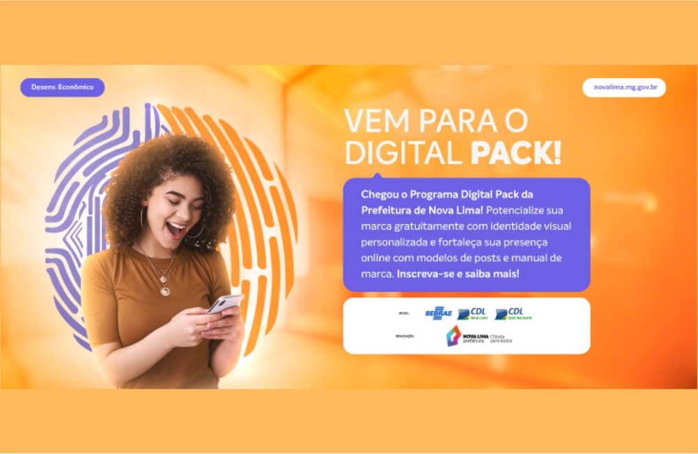 Nova Lima lança Digital Pack que passa a oferecer identidade visual gratuita para empreendedores