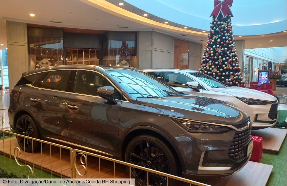 Shoppings da Multiplan sorteiam carros BYD nas compras de Natal