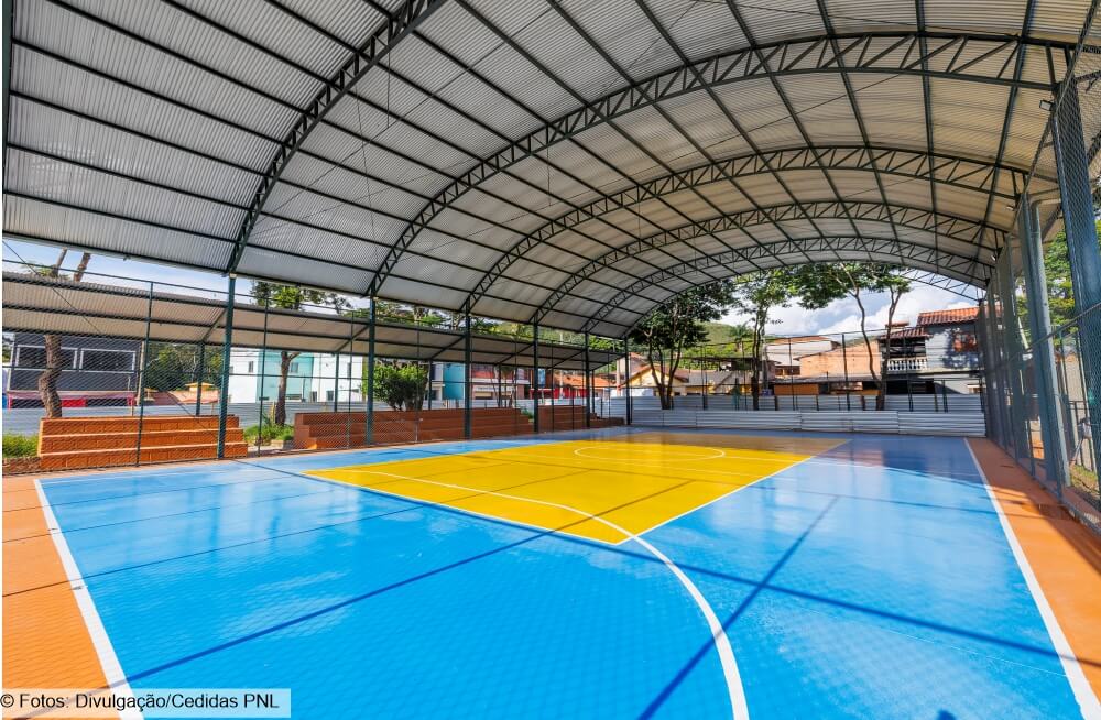 Quadra Poliesportiva de Honório Bicalho é totalmente revitalizada