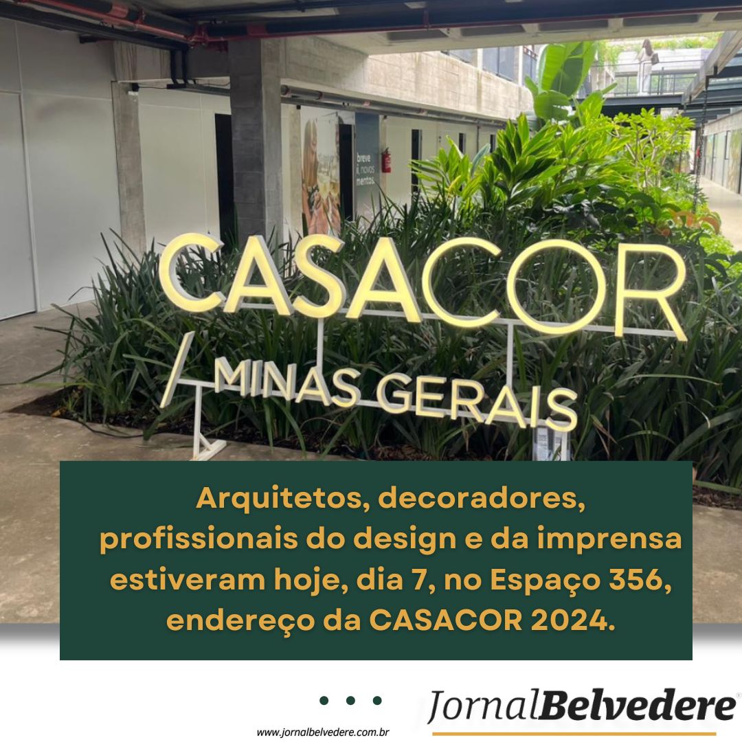 Arquitetos, decoradores, profissionais do design e da imprensa estiveram hoje, dia 7, no Espaço 356, endereço da CASACOR 2024.