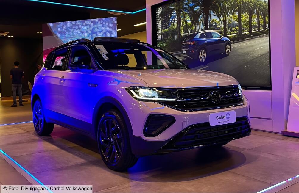 Novo VW T-Cross já está à venda em BH