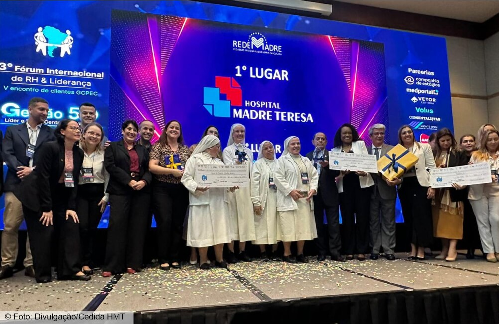 Madre Teresa ocupa o primeiro lugar no Prêmio Diamante de RH em Fórum Internacional