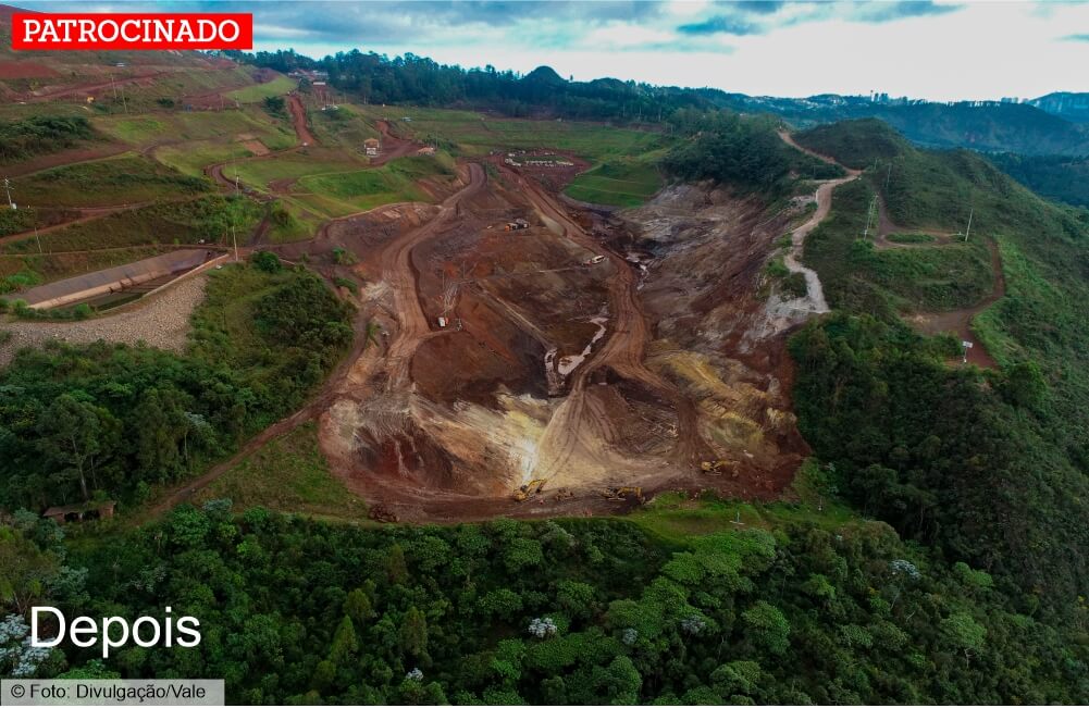 Vale descaracteriza barragem de Macacos, Nova Lima (MG), veja antes e depois