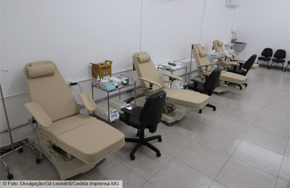 Nova Lima ganha posto avançado de coleta de sangue da Hemominas