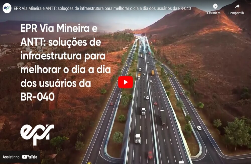 EPR Via Mineira apresenta vídeo da maquete eletrônica da BR-040 e detalha futuras intervenções.