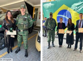 Policia Ambiental de Nova Lima presta homenagem à promotora Dra. Cláudia Ignez