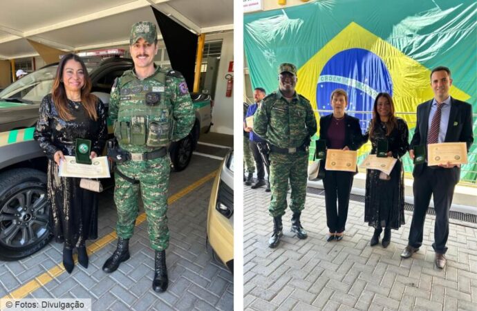 Policia Ambiental de Nova Lima presta homenagem à promotora Dra. Cláudia Ignez