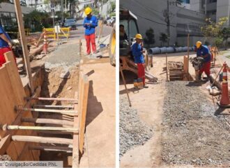 Prefeitura retoma a obra da rede de drenagem na Rua Veredas, no Vila da Serra