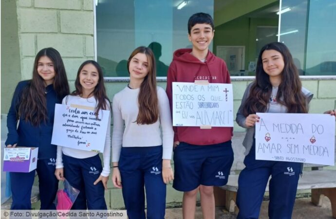 Estudantes do Colégio Santo Agostinho se destacam em ações sociais